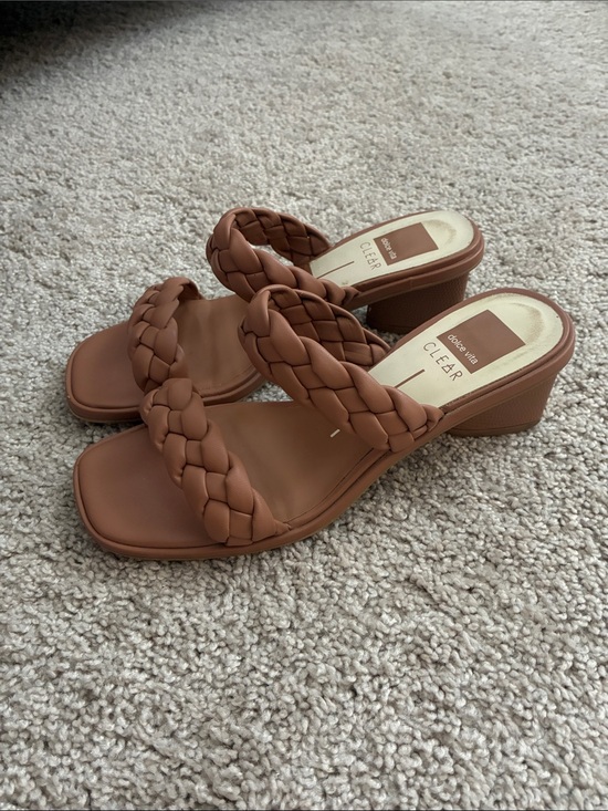 Dolce Vita Shoes - Dolce Vita Tan Braided Slide Heels